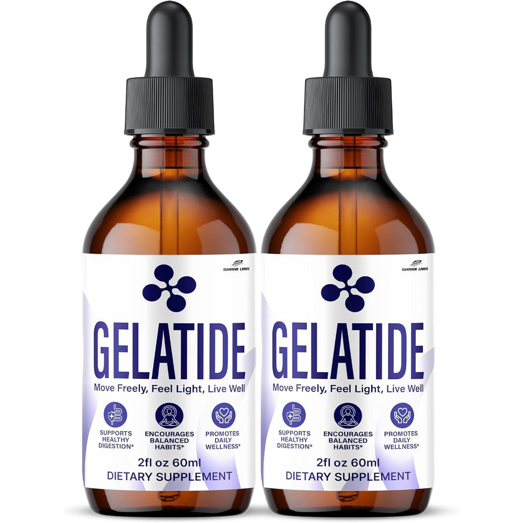 Gelatide Drops, Maximum Potency Supplement, Gela Tide Liquid Extract Advanced Premium Formula, All Natural for Men and Women 60 ML (2)