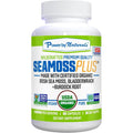 Power by Naturals Sea Moss plus – USDA Organic Irish Sea Moss Capsules with Bladderwrack & Burdock Root – Immune Support for Adults – Vegan, Non-Gmo, Gluten-Free – 60 Capsules (1-Month Supply)