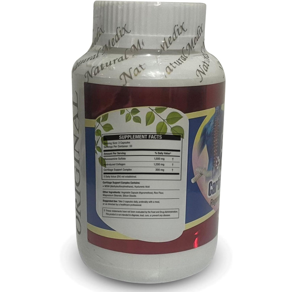 GLUCOSAMINE CHONDROITIN + HYDROLYZED Collagen + Cartilage Complex - Premium Joint Support 100% Peruvian Supplement