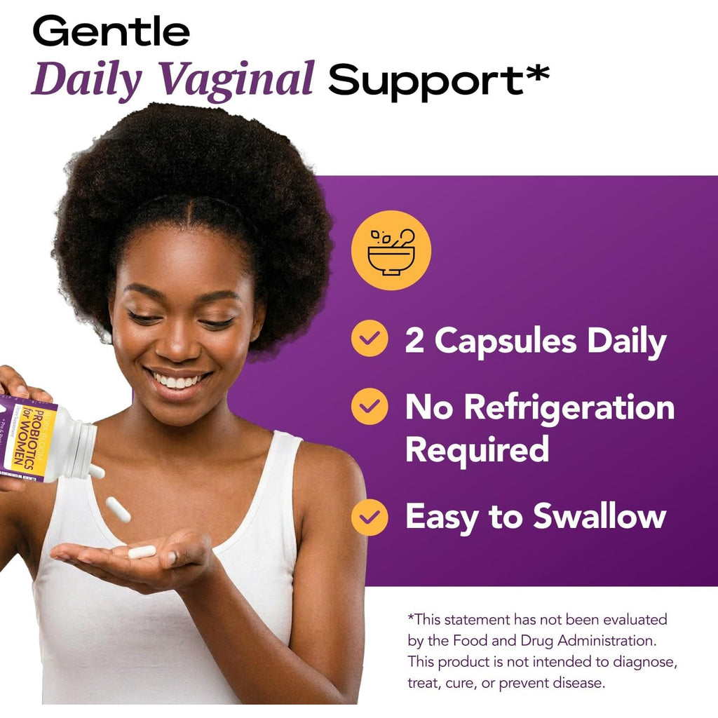 Complete Vaginal Probiotics for Women - W/Added Cranberry, D-Mannose to Promote Urinary Tract, Bladder, Gut & Vaginal Health - Ph Balance for Women - Support UTI, BV, YI - 60 Vegan Capsules
