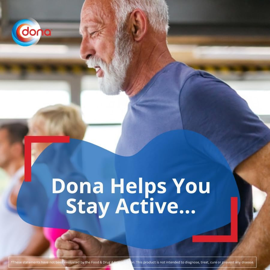Dona Crystalline Glucosamine Sulfate, 750 Mg, Joint Supplement Pills for Knee Comfort & Joint Health Support, 750 Mg, 60 Count