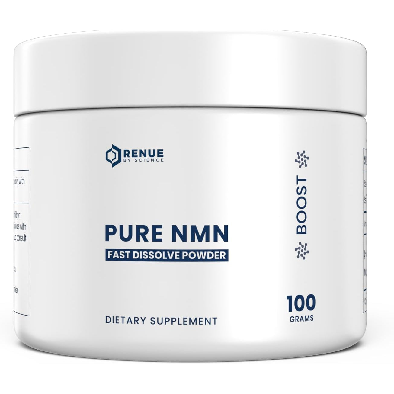 RENUE by Science NMN Powder | 100G Fast Dissolve Powder Supplement | 500Mg Nicotinamide Mononucleotide per Serving | Manufactured in the USA Third-Party Tested