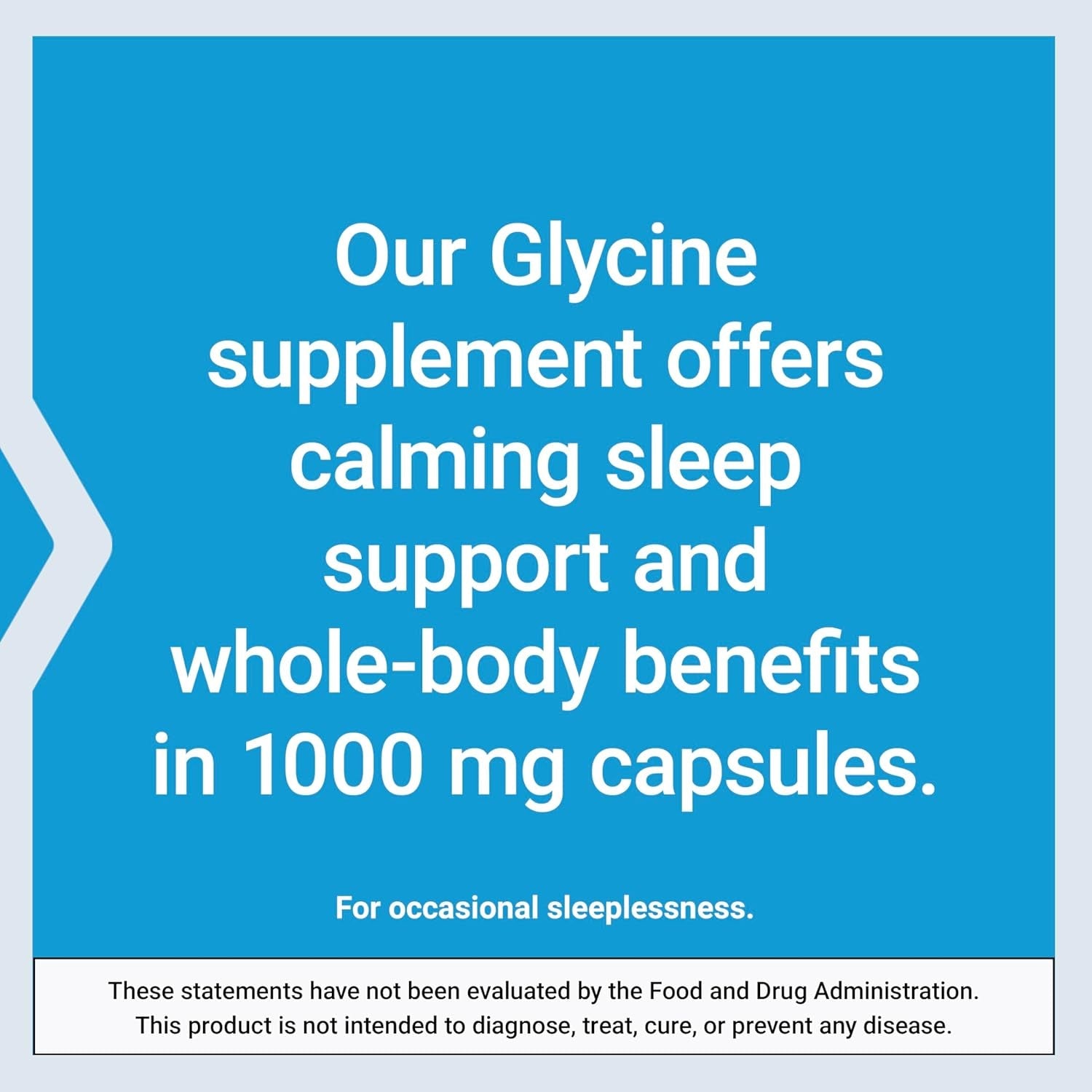 Life Extension Glycine, 1000 Mg, Amino Acid That Promotes Healthy Sleep, Gluten-Free, Non-Gmo, Vegetarian, 100 Capsules