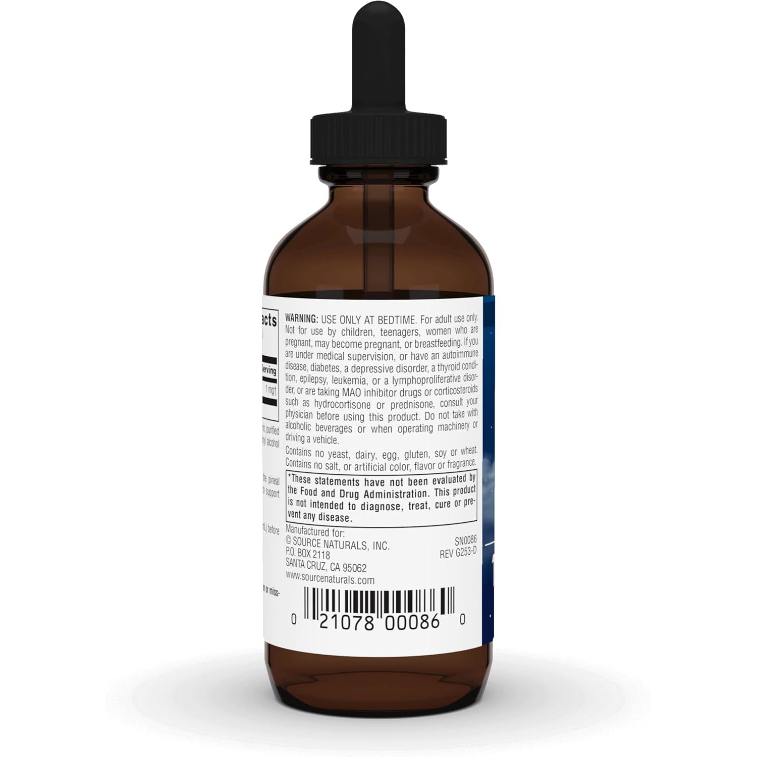 Source Naturals Melatonin* - 1 Mg, 2 Fluid Oz