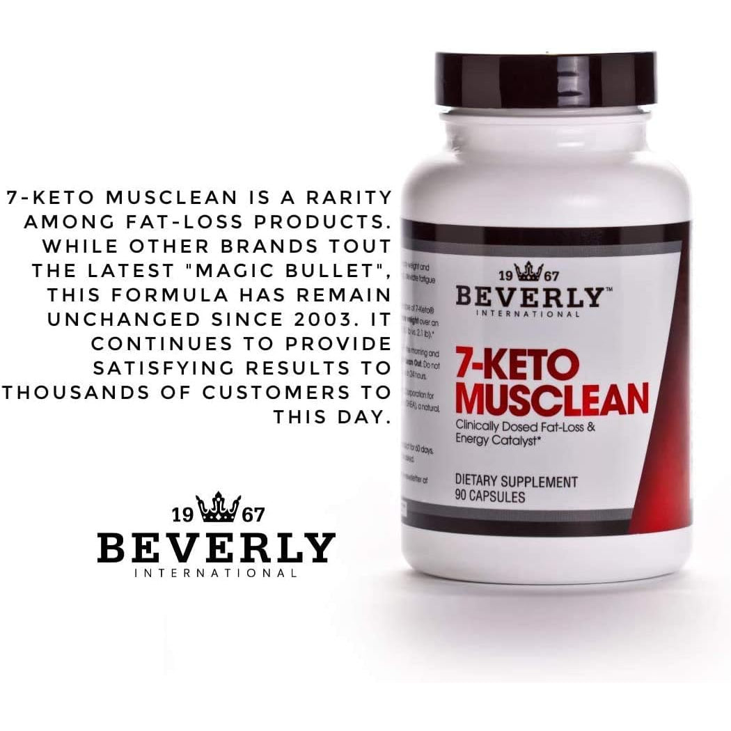 7-KETO Musclean. Lose up to 3X as Much Body Fat without Losing Muscle Tone. Potent Thermogenic DIET Pill for Men & Women. Boost Fat-Burning Metabolism. KETO DIET - Reduce Overeating. 90 Caps