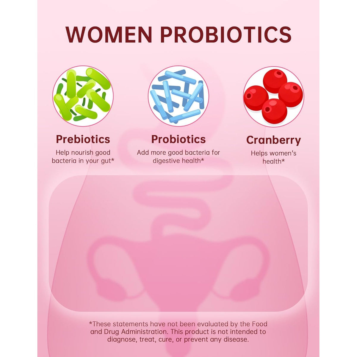 ANYTALK Vaginal Probiotics for Women Ph Balance with Lactobacillus Probiotic Blend to Promote Healthy Vaginal Odor,Vaginal Flora - Women'S Vaginal Health Probiotic 90 Count