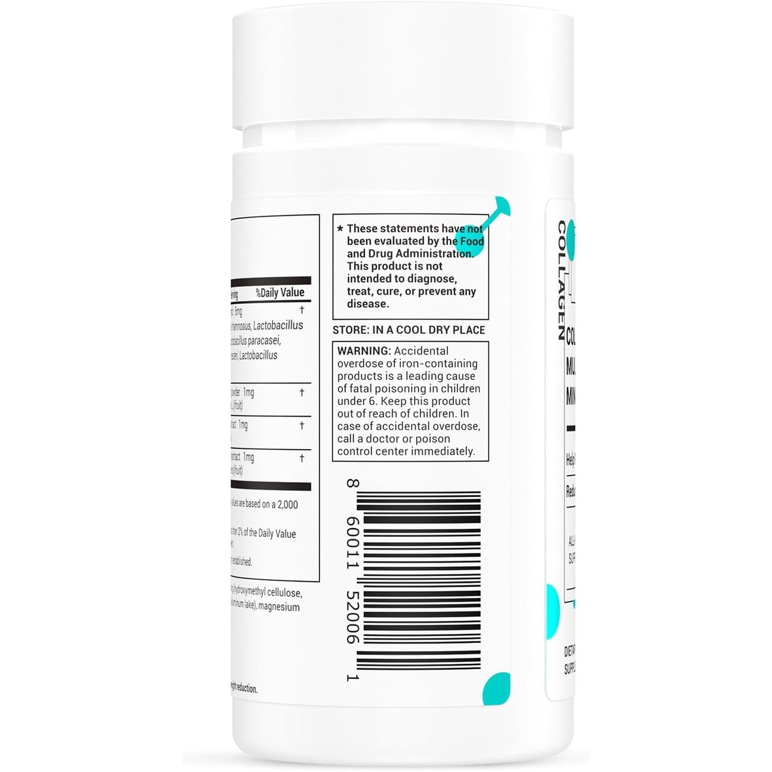 Drbiocare Collagen Peptides for Women, Beauty Vitamin & Mineral Supplement,Contains Vitamin D3, Probiotics for Women & Collagen Peptides,Vitamin B Complex,Vitamin E 60 Tablets