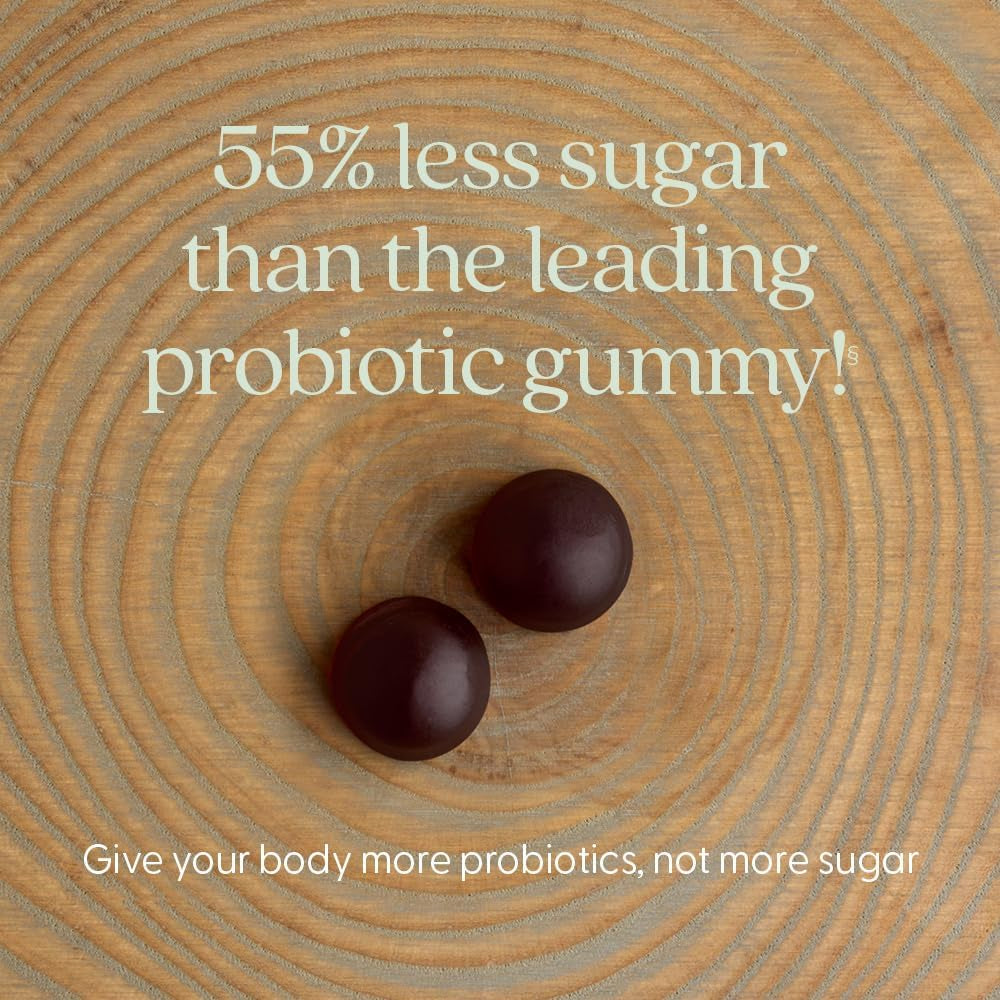 New Chapter Probiotic Gummies for Women and Men, All-Flora (1 Month Supply) – 55% Less Sugar+, Formulated for Holistic Gut Health Support with Probiotics + Prebiotic Fiber + 100% Vegan + Non-Gmo