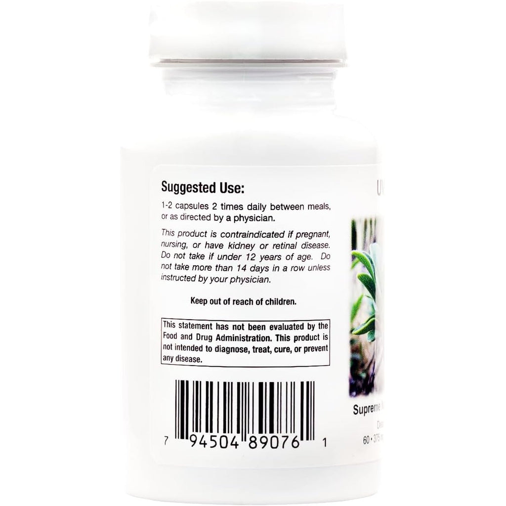 Supreme Nutrition Uva Ursi, 60 Pure Bearberry Vegetarian Capsules