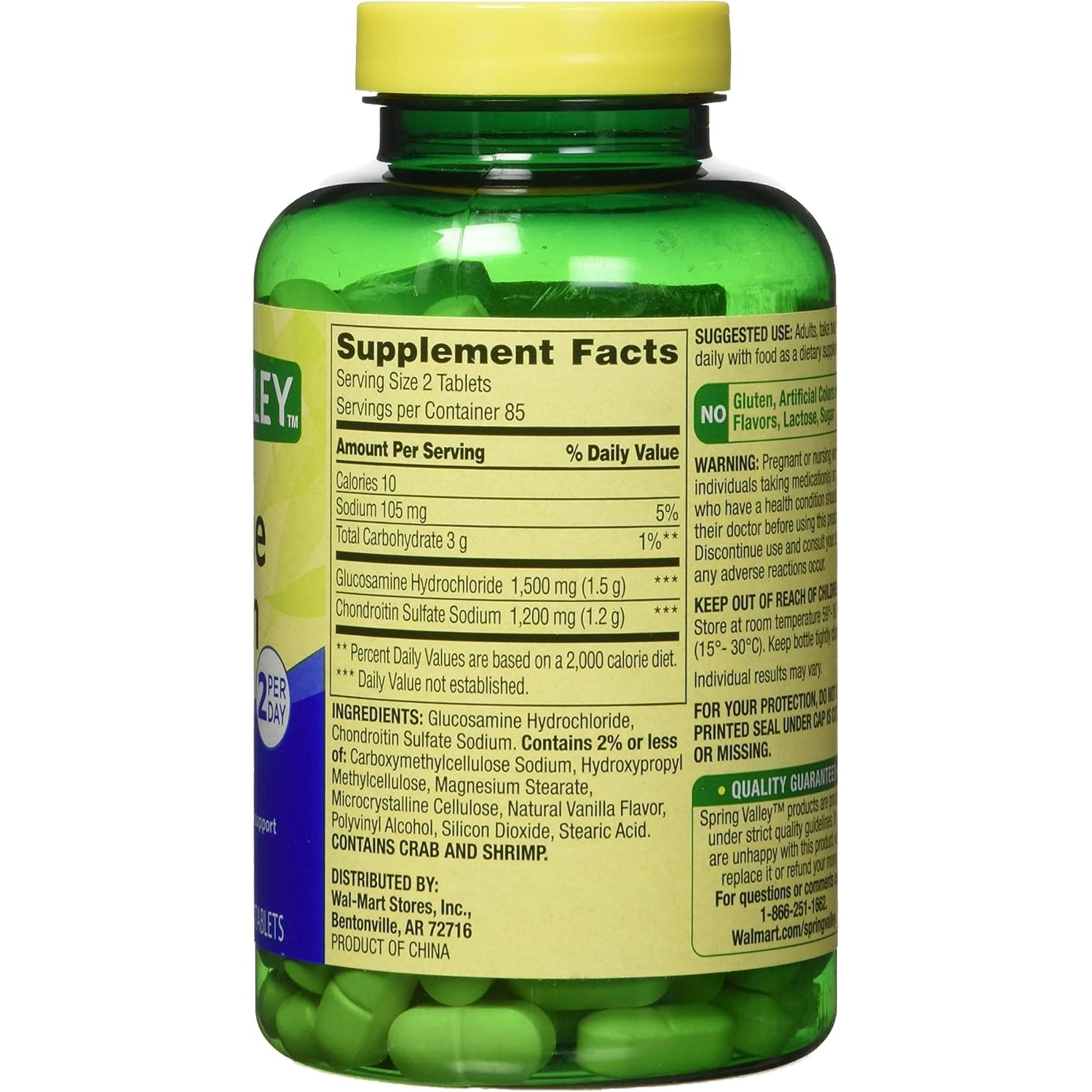 Spring Valley - Glucosamine Chondroitin, Triple Strength, 340 Tablets, Twin Pack
