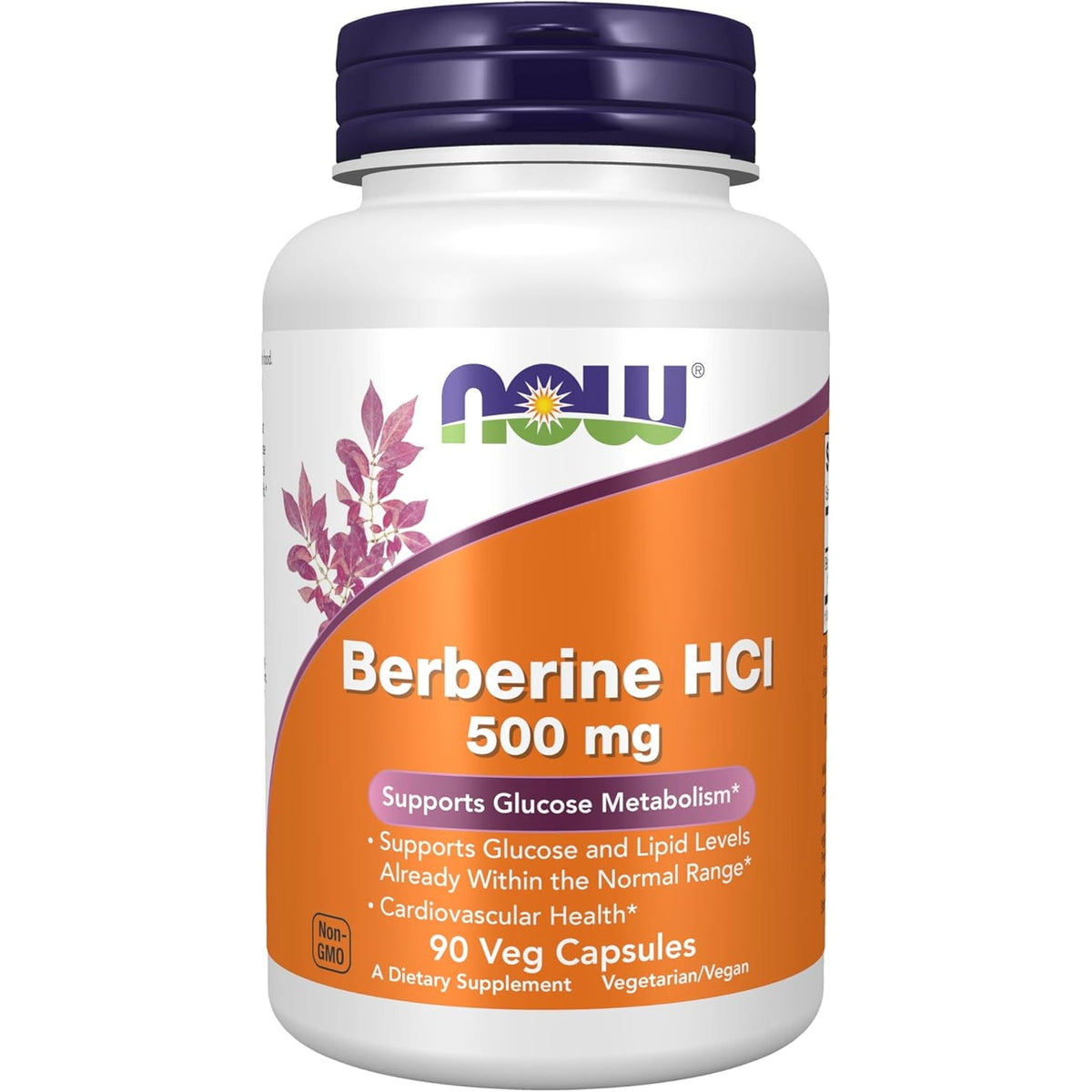 Now Supplements, Berberine HCL 500 Mg, Supports Glucose Metabolism*, 90 Veg Capsules