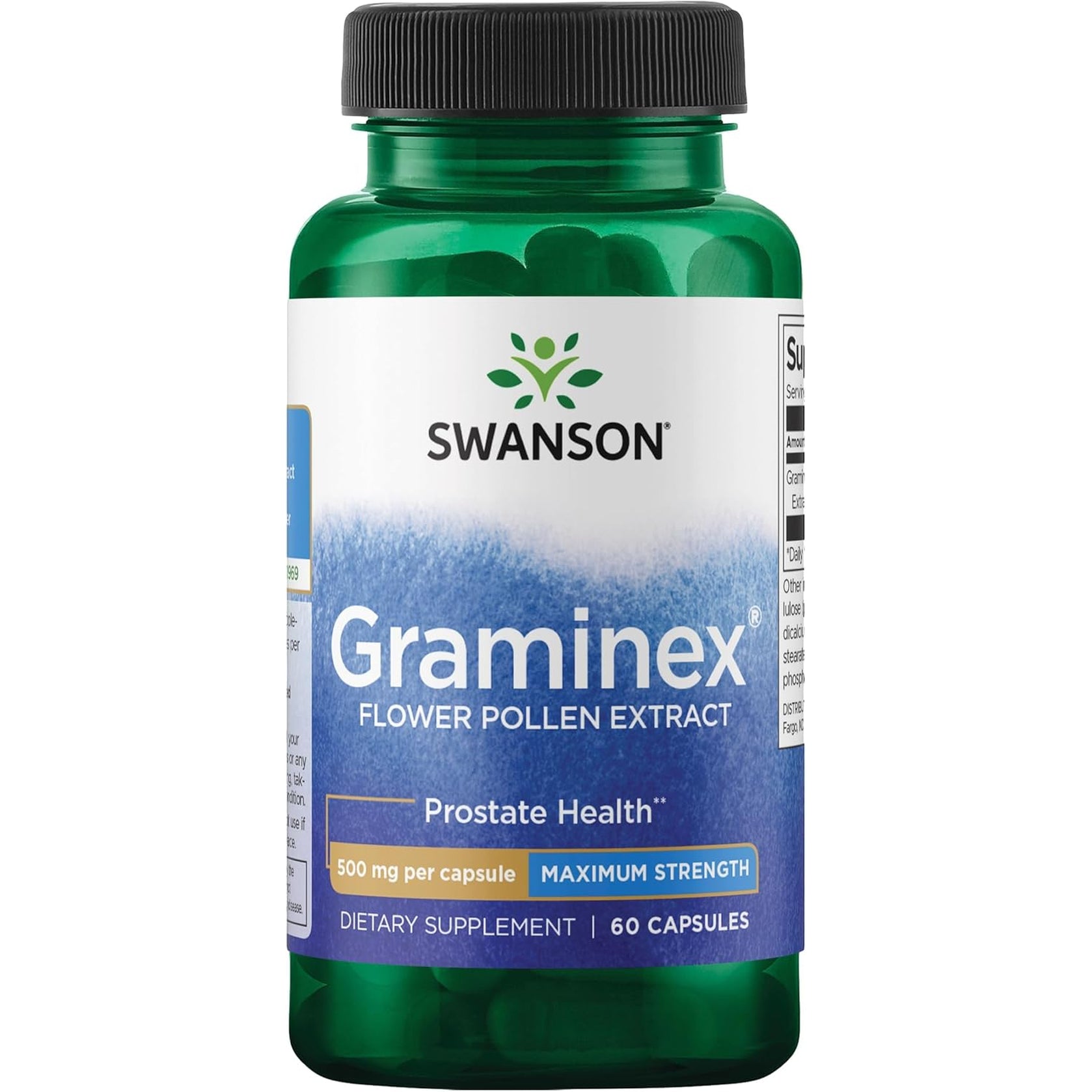 Swanson Graminex Flower Pollen Extract - Men'S Health Supplement to Support Prostate, Kidney, Bladder & Urinary Tract Health* - Non-Gmo - 60 Capsules