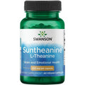 Swanson Double Potency Suntheanine L-Theanine Calm and Focus Supplement for Stress-Prone Professionals Seeking Balanced Wellbeing - 200 Mg (60 Veggie Capsules)