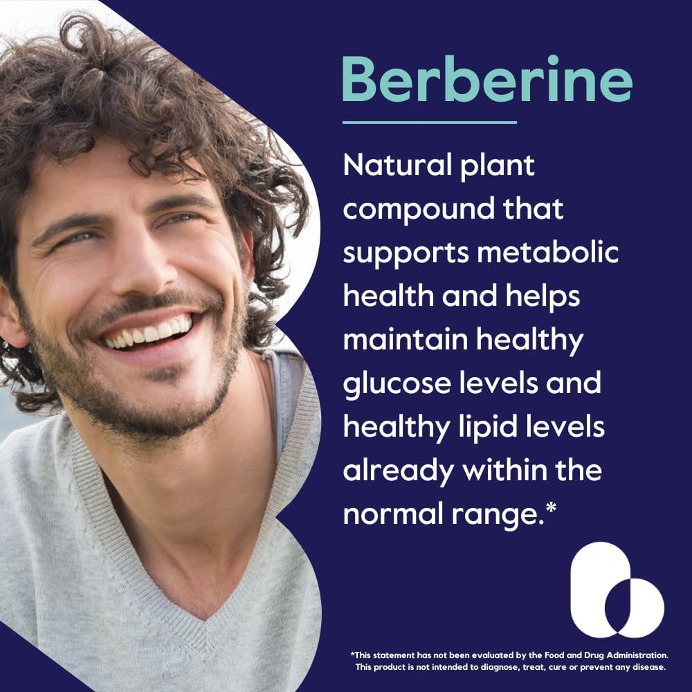 BESTVITE Berberine 500Mg per Capsule (120 Vegetarian Capsules) - No Fillers - No Stearates - No Flow Agents - Vegan - Gluten Free - Non GMO