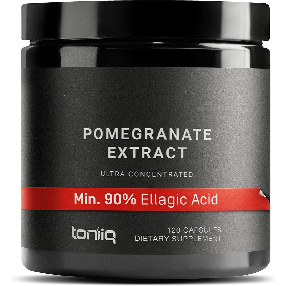 Toniiq Pomegranate Extract - Ultra High Potency 35:1 Extract with 90% Ellagic Acid - Highly Concentrated - Third-Party Lab Tested - 120 Capsules