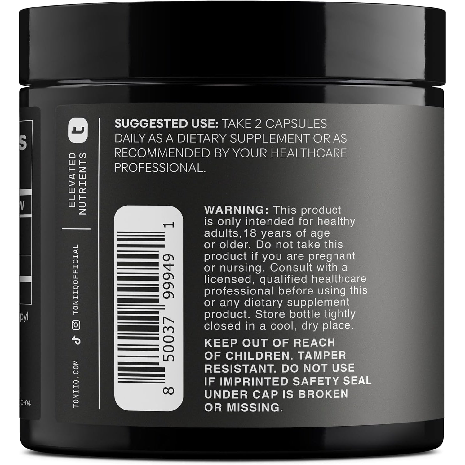 Toniiq Ultra High Purity Fisetin 500Mg - 98%+ Higly Purified & Bioavailable Fisetin Supplement with MCT Oil for Absorption - Third-Party Tested Senolytic Supplements for Aging Support - 60 Capsules