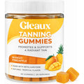 Gleaux Tanning Gummies, Tanning Gummies for Women, Sunless Radiance Support with Beta Carotene, Astaxanthin & Lycopene, for Skin Health & Complexion Support, Mango Pineapple Flavor, 60 Gummies