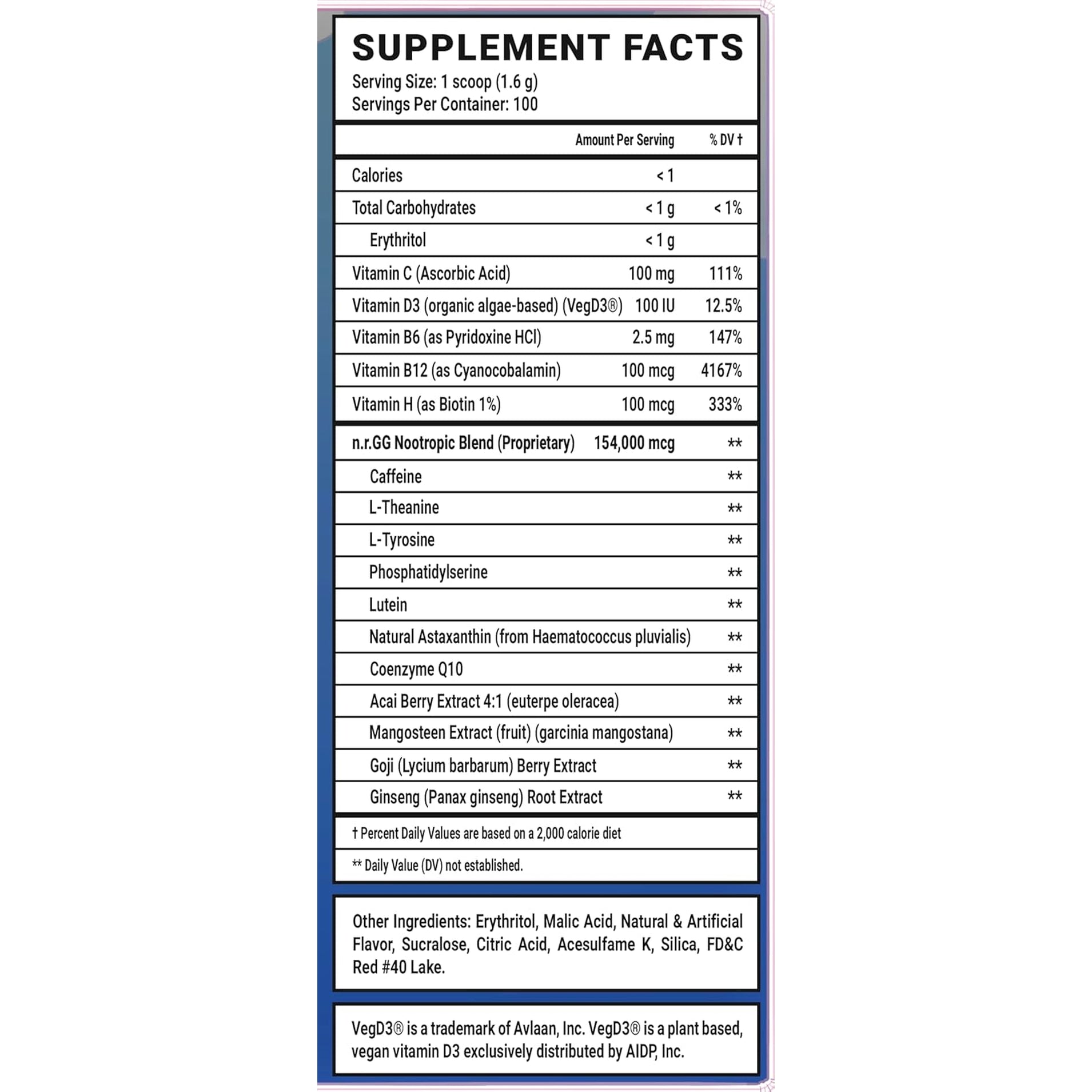 Gamer Supps GG Energy - Goof Juice by Moistcr1Tikal (100 Servings) - Keto Friendly Gaming Energy and Nootropic Blend, Sugar Free + Caffeine + Vitamins + Immune Support, Powder Drink