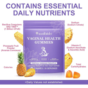 Vaginal Probiotics for Women, Vital Source Feminine Gummies, Ph Balance for Women, Premium Feminine Balance Gummies, Promotion of Womens Health - 60Gummies