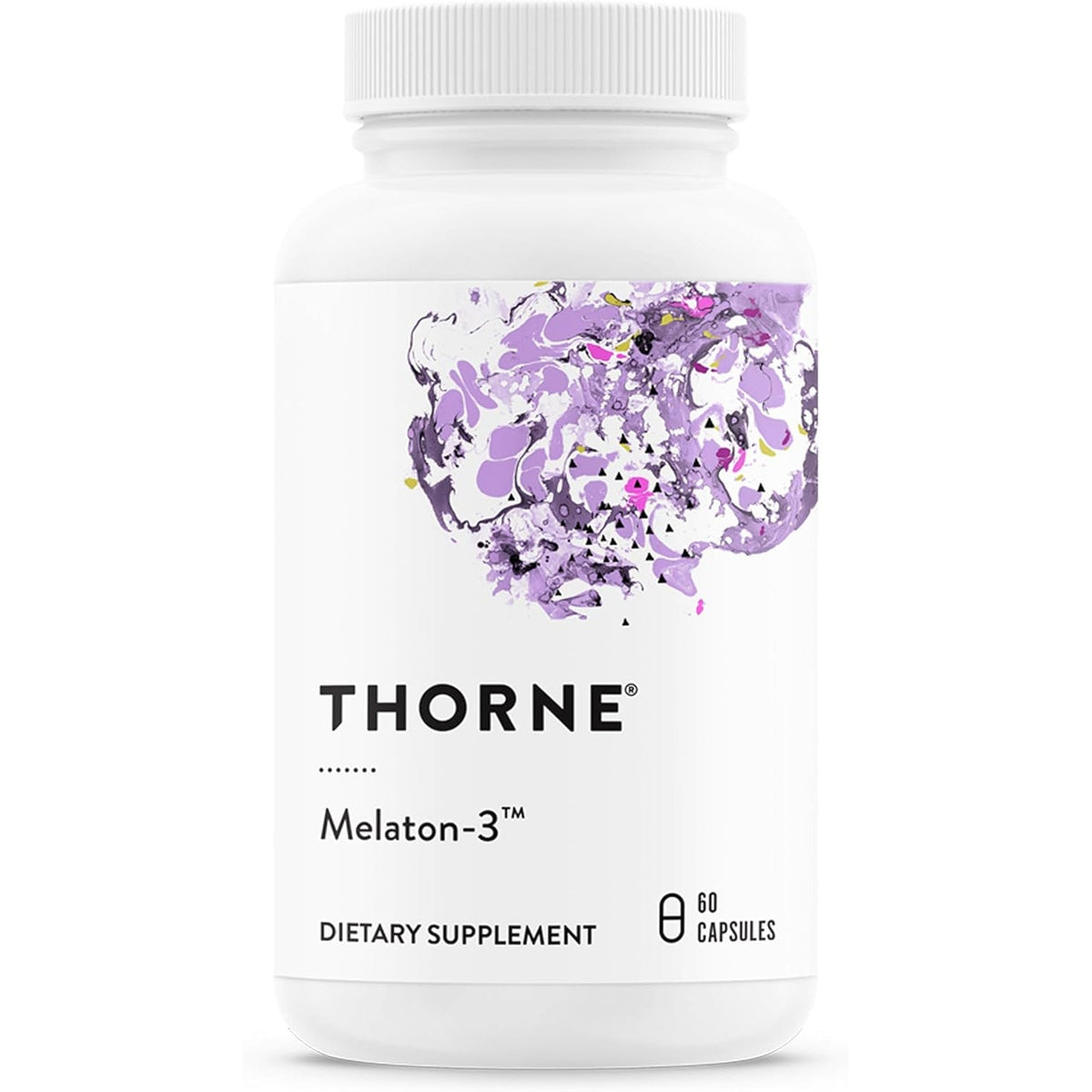 THORNE - Melaton-3-3 Mg Melatonin Supplement - Supports Normal Circadian Rhythms, Restful Sleep & Relaxation* - NSF Certified for Sport - Gluten, Dairy & Soy-Free - 60 Capsules