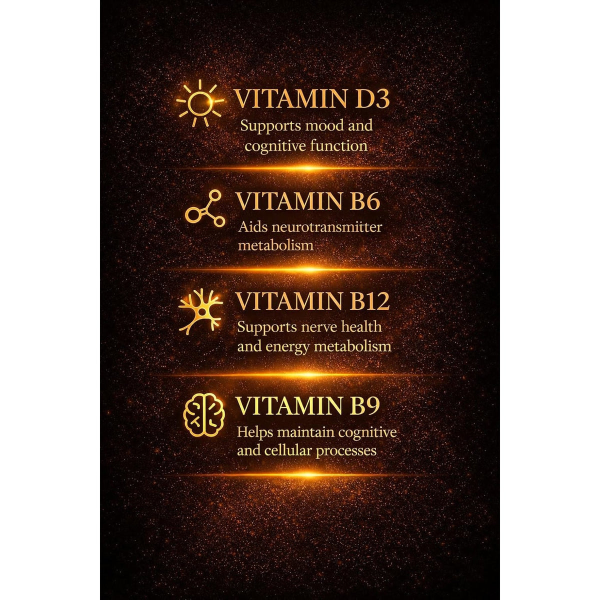 Best Brain Supplement for Memory and Focus - L-Theanine, Lion'S Main, Vitamin B6, B12, D3, Folate, L-Tyrosine, Bacopa Monnieri, Alpha GPC, Theacrine, 30Mg of Natural Caffeine (60 Count)