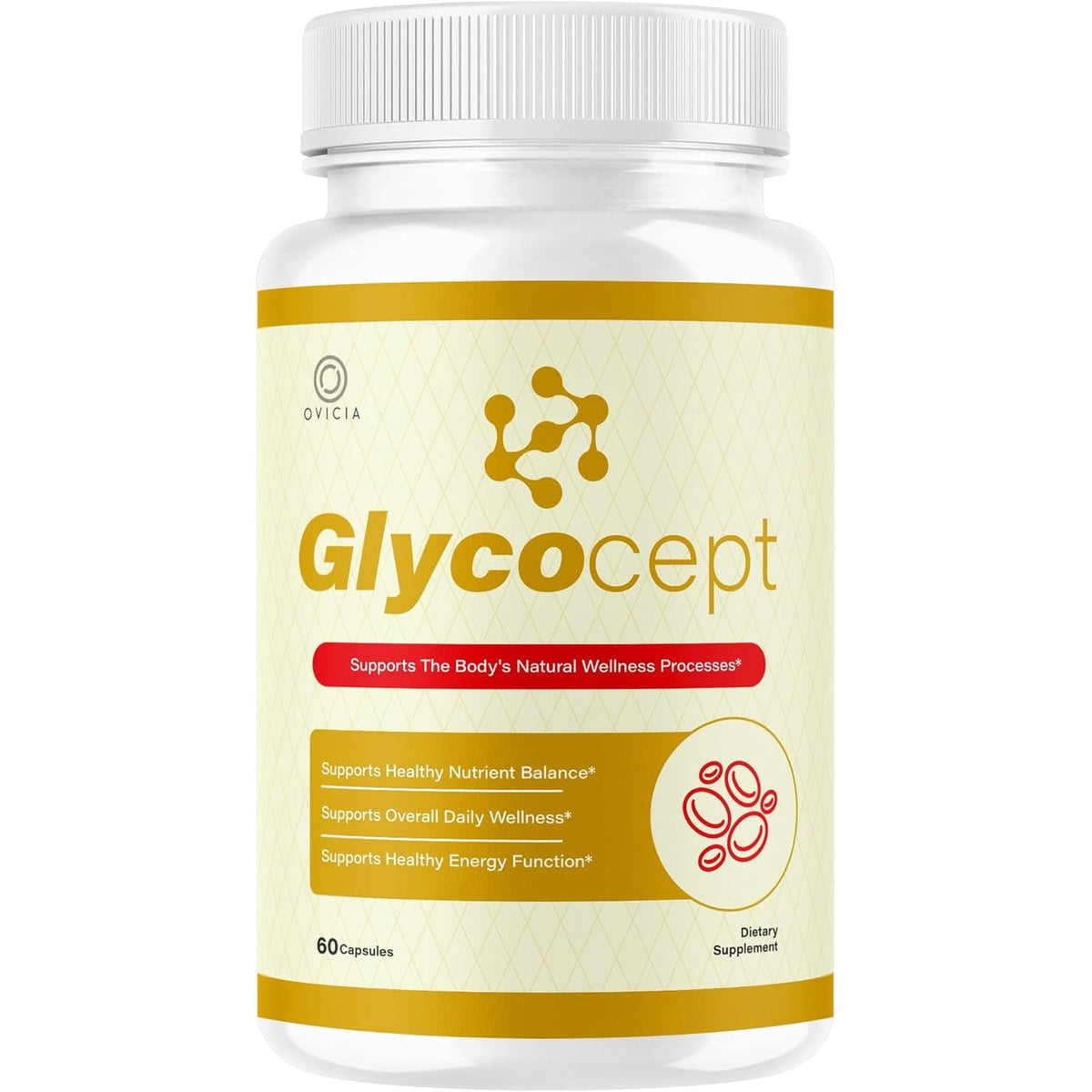 Glycocept - Glycocept Advanced Formula Support Capsules All Natural Premium Ingredients Maximum Strength, Daily Pills Support Vitamins for Health and Wellness, 60 Capsules for 1 Month