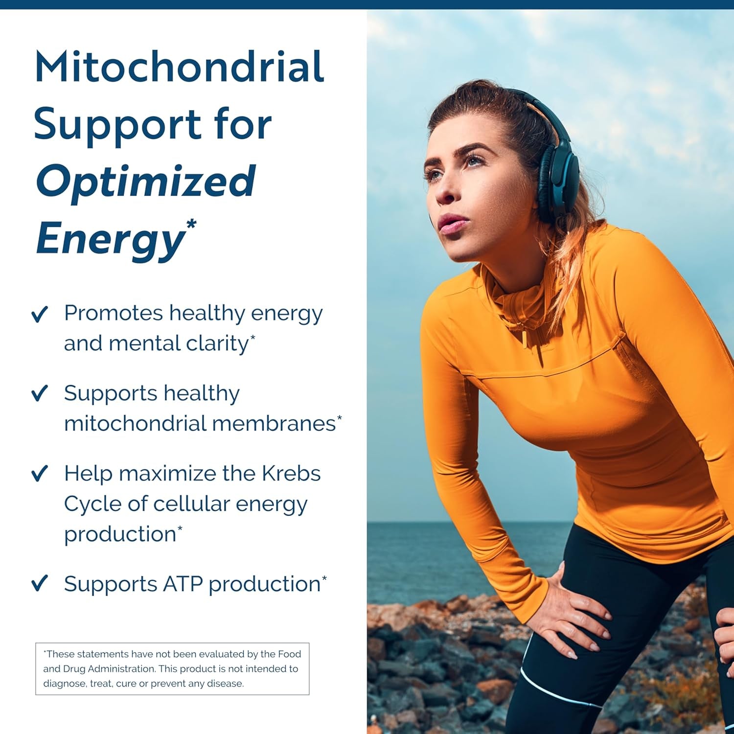 Researched Nutritionals ATP Supplements for Cellular Health & Energy Support - ATP Fuel - Vitamin E, Coq10 & NADH to Promote Mental Clarity & Healthy Mitochondria (150 Capsules)