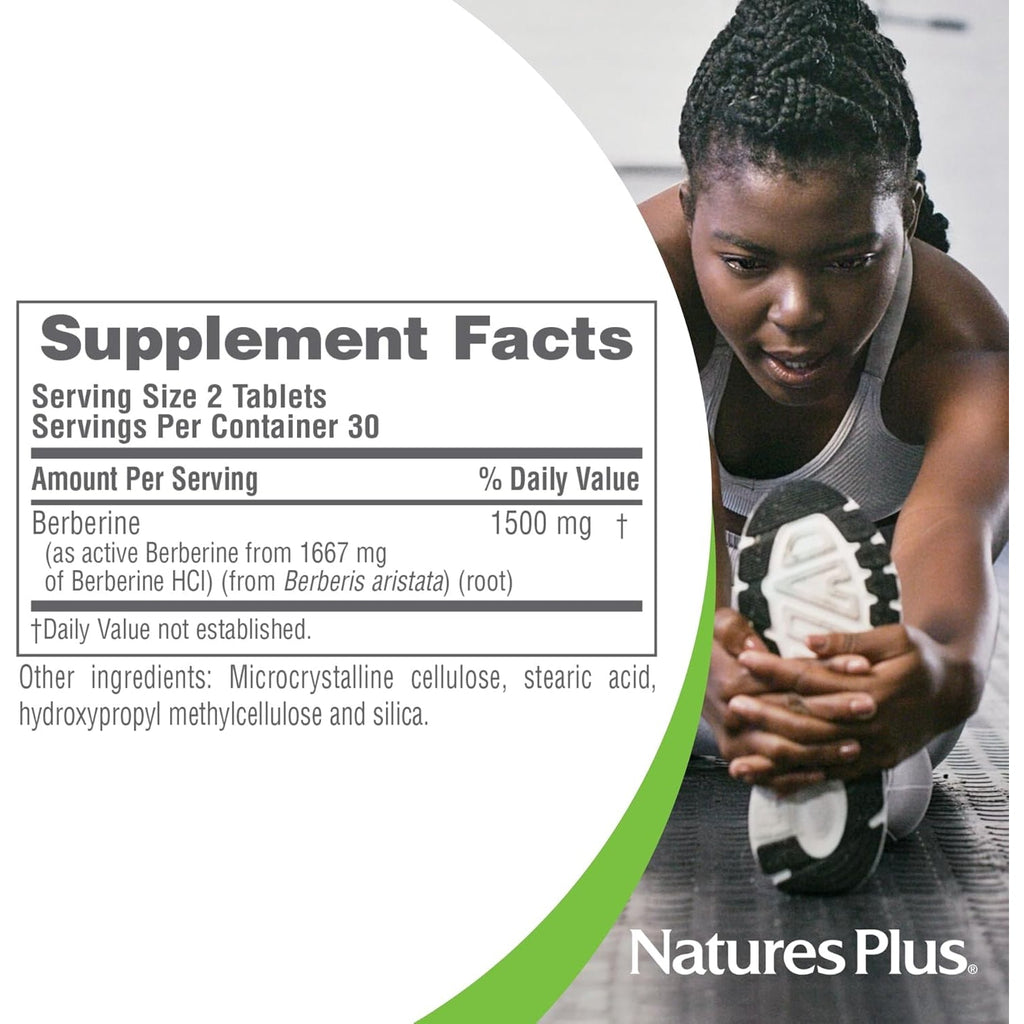 Naturesplus PRO Berberine 1500 Mg - 60 Tablets - Supports Healthy Metabolism - Non-Gmo, Vegan & Gluten Free - 30 Servings