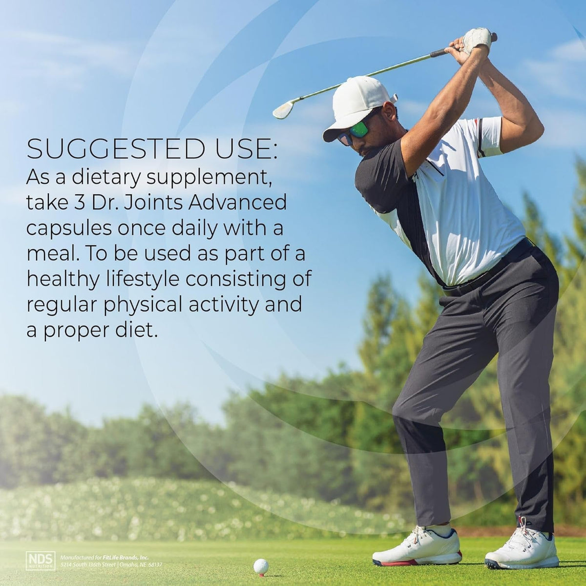 Dr. Joints NDS Nutrition Advanced - Joint Health Formula with Fruitex-B, Glucosamine & Chondroitin - Improved Mobility & Flexibility - 90 Capsules