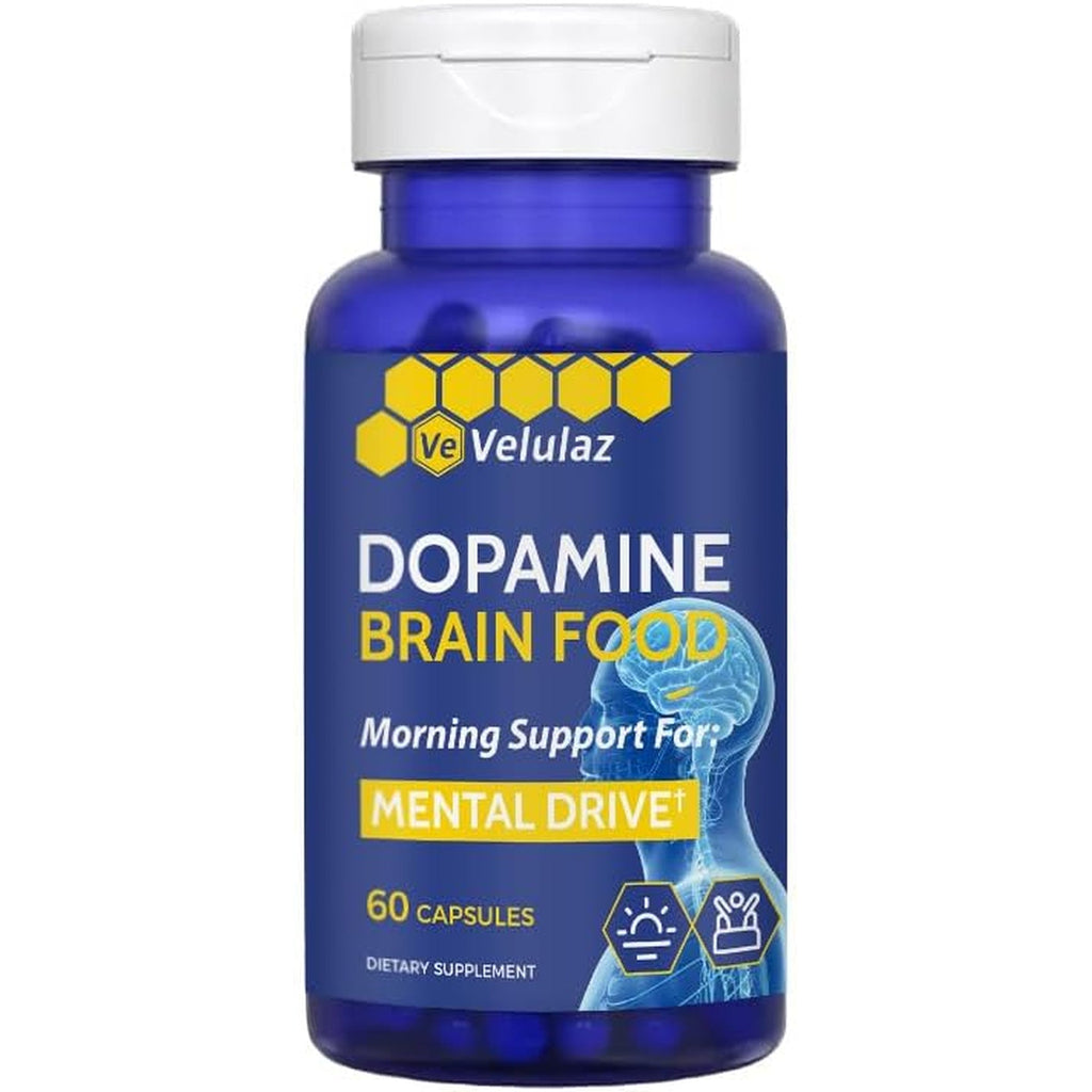 Dopamine Brain Nutritional Supplement - Dopamine &Magnesium Complex Formula for Concentration Support, Morning Mental Drive & Focus - Allergen-Free Mental Clarity Supplement, Professional Packaging