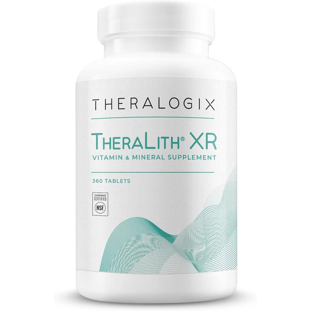 Theralogix Theralith XR Vitamin & Mineral Supplement - Supports Healthy Urine Chemistry & Calcium Oxalate Levels with Magnesium, Vitamin B6 & Potassium* - NSF Certified - 360 Tablets
