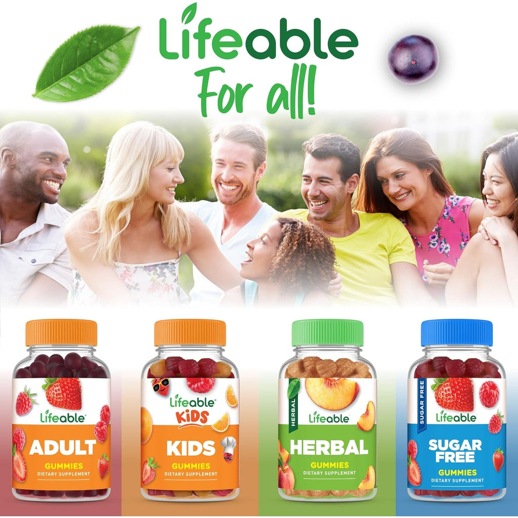 Lifeable Moringa Gummies for Adults | 400 Mg Moringa Extract | Great Tasting Moringa Supplement | Antioxidant Superfood for Men Women | 60 Gummies