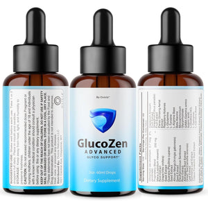 Glucozen Drops - Official Glucozen Oral Liquid Drops Advanced Premium Formula Maximum Strength, All Natural Ingredients Vitamins for Overall Health & Wellness, 1 Bottle for 1 Month
