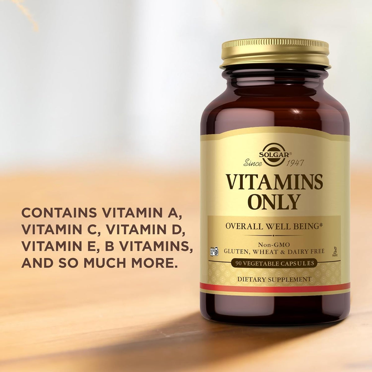 Solgar - Vitamins Only Vegetable Capsules 90 Count