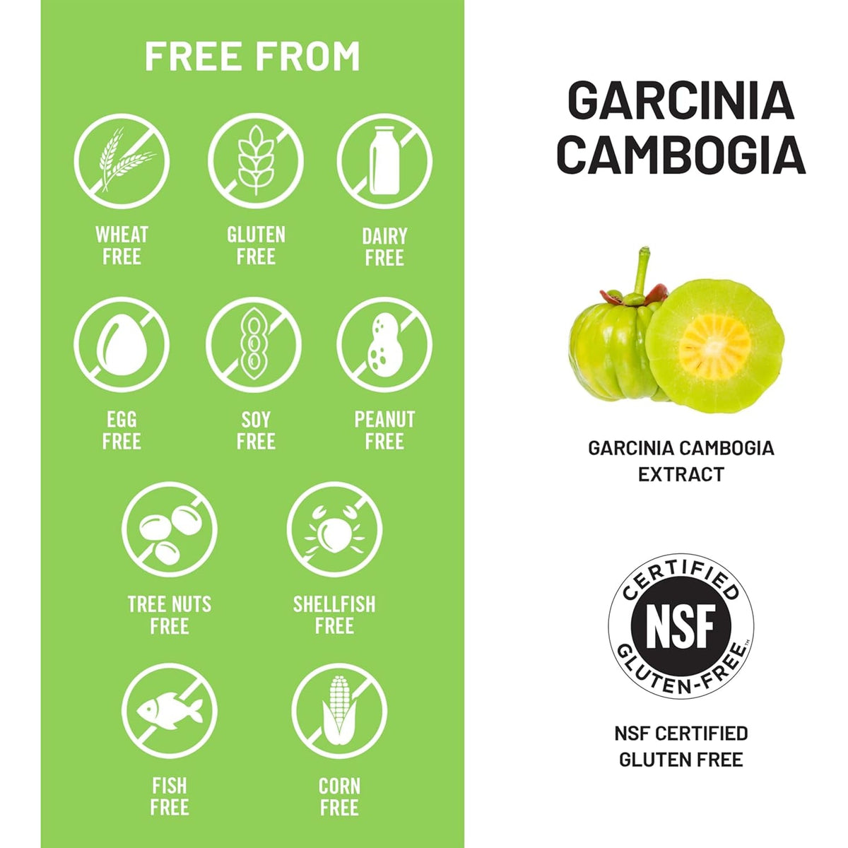 Naturewise Garcinia Cambogia - 60% HCA Concentration Extract, Natural Support for Weight Goals and Energy Levels - Vegan, Non-Gmo, Gluten Free - 180 Capsules[2-6 Month Supply]