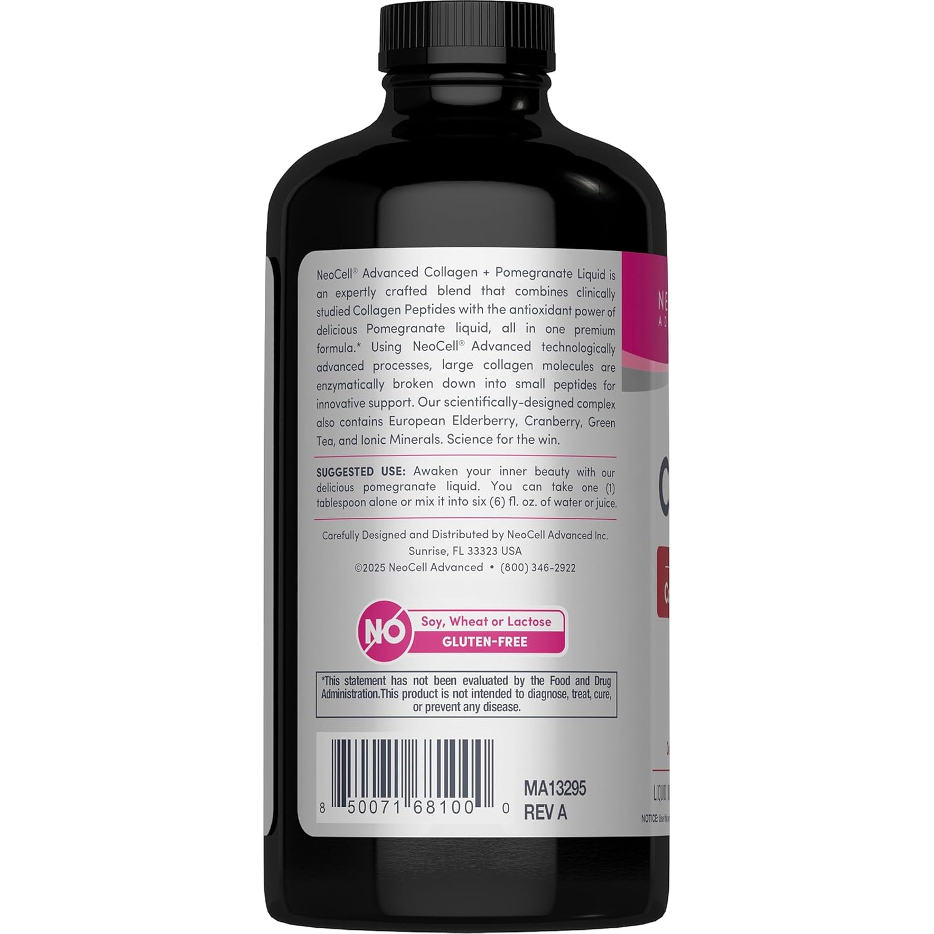 Neocell Advanced Liquid Collagen | 4000 Mg | Pomegranate and Fruit Juice Concentrates | for Women and Men | 16 Fl Oz