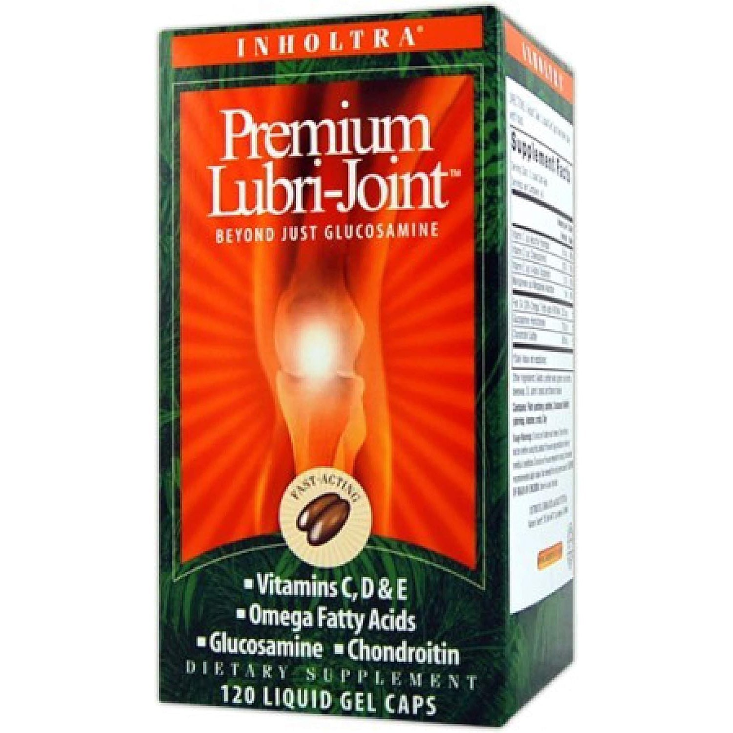 Nature'S Secret Inholtra Premium Lubri-Joint - Connective Tissue and Joint Supplements for Men and Women with Vitamin C, D & E, Omega Fatty Acids, Glucosamine and Chondroitin - 120 Liquid Soft-Gels