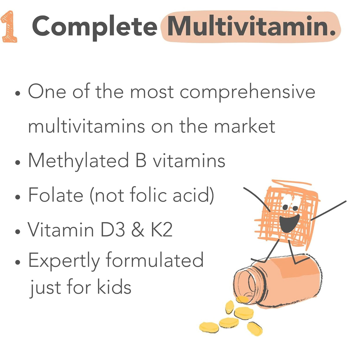 Mighty Strawberry Milk - Kids All-In-One Daily Protein Powder & Multivitamin Boosted with 2 Billion Probiotics & Organic Spinach - Natural Flavors, Colors & Sweeteners - 15-30 Servings