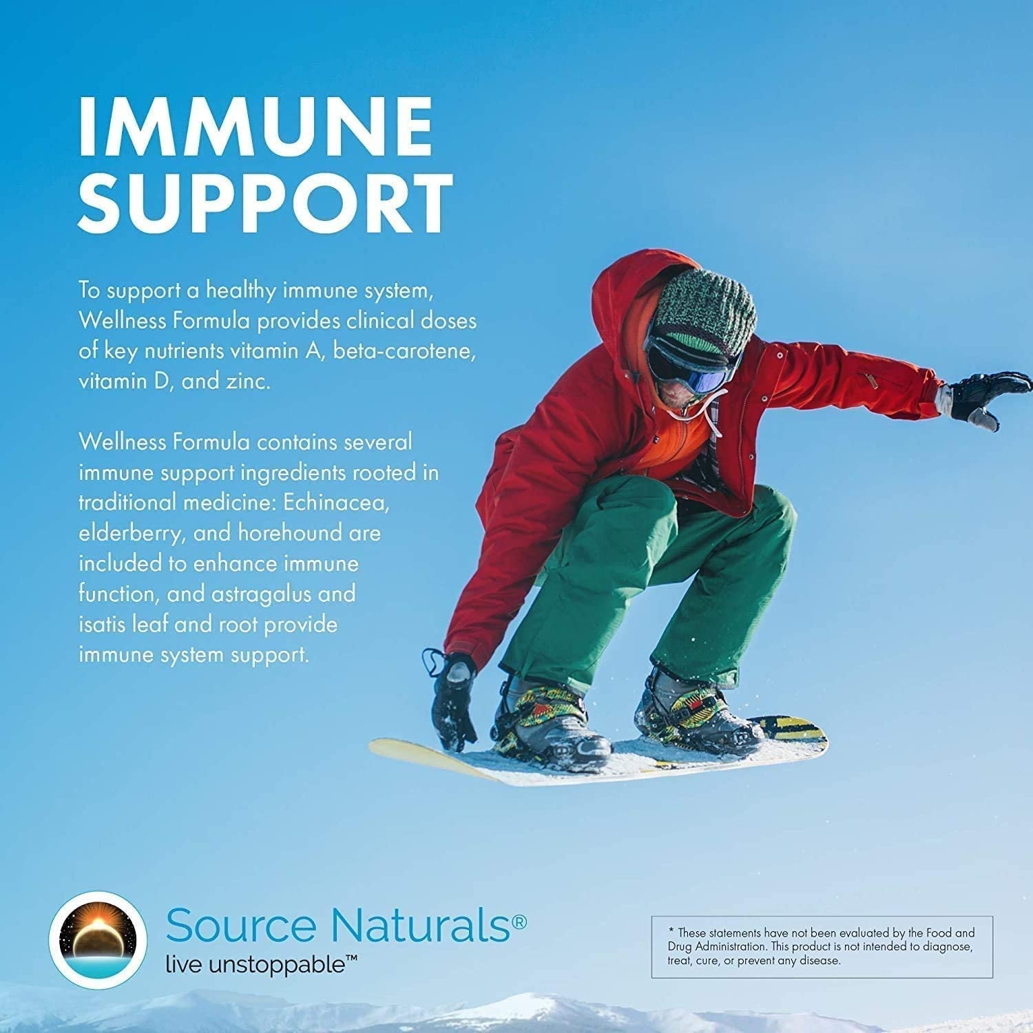 Source Naturals Wellness Formula Bio-Aligned Vitamins & Herbal Defense - Immune System Support Supplement & Immunity Booster* - 90 Tablets