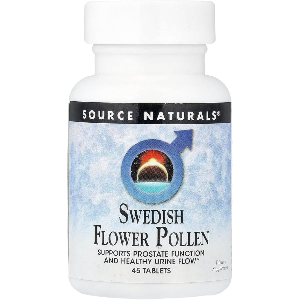 Source Naturals Swedish Flower Pollen Extract Supplement, Supports Prostate Function and Healthy Urine Flow* - 45 Tablets