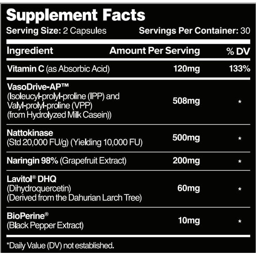 Leviathan Nutrition Hemo Flow | Supplement with Nattokinase for Nitric Oxide