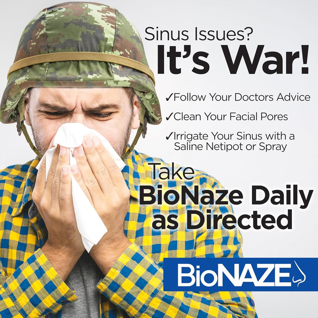 Bionaze Oral Probiotic BLIS K12 & BL-04 for Sinus, Tonsil Stones, Bad Breath, Post Nasal Drip, Throat, Mouth, Teeth & Gut - Improve Oral & Respiratory Health. Clinically Proven Probiotic Strains 30 Ct