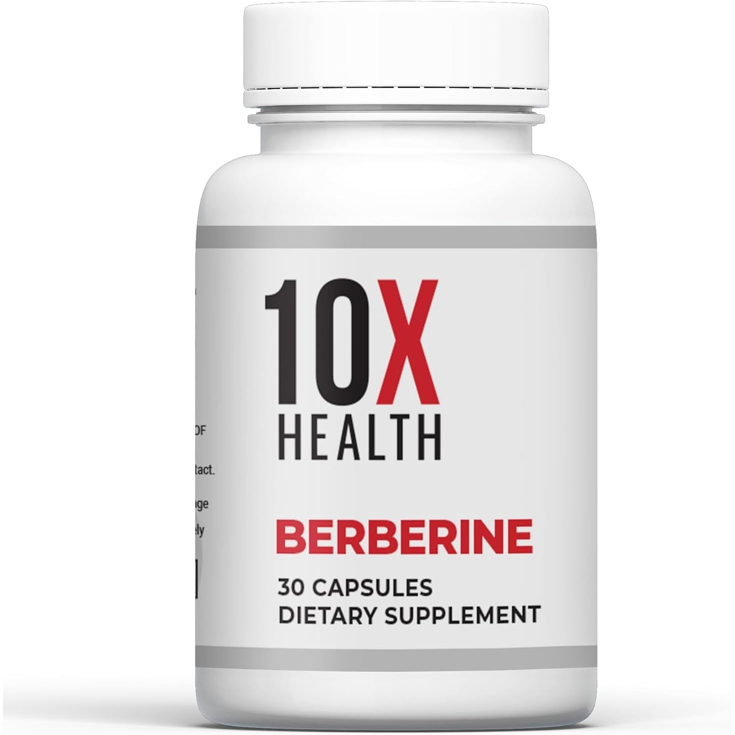 10X Health Berberine Supplement 500Mg - Contains Dihydroberberine Supplement for Better Absorption - Supports Cardiovascular & Gut Health Supplements for Women & Men - 30 Capsules
