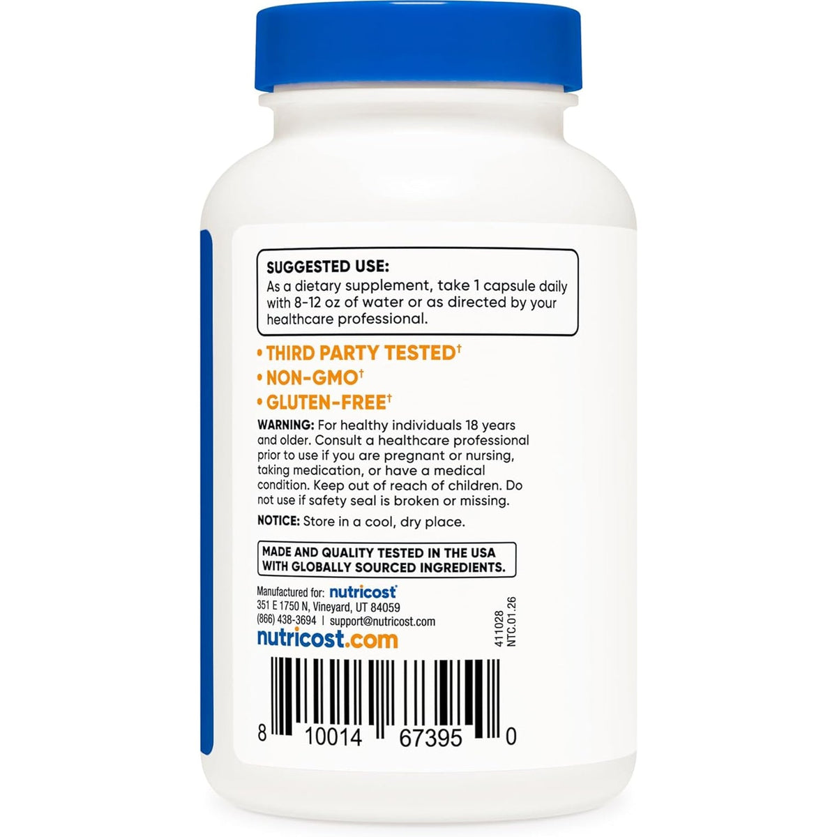 Nutricost Passion Flower Extract 120 Capsules for 120 Servings per Bottle - Gluten Free, Non-Gmo, and Vegetarian Friendly
