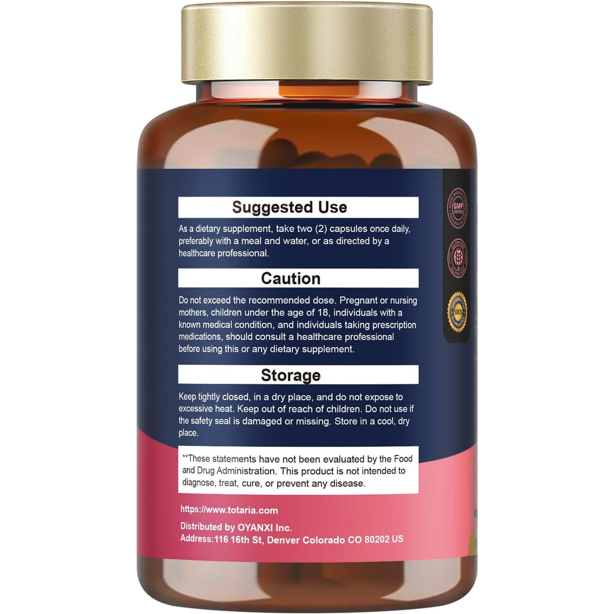 Totaria Probiotics for Women, 120 Billion Women Probiotic, with Akkermansia, Digestive Enzymes & Prebiotics, Cranberry, D-Mannose, for Gut, Vaginal, Urinary, Immune, PH Balance, 120 Vegan Capules