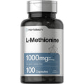 Horbäach L-Methionine 1000Mg | 100 Capsules | Non-Gmo, Gluten Free | Free Form Supplement