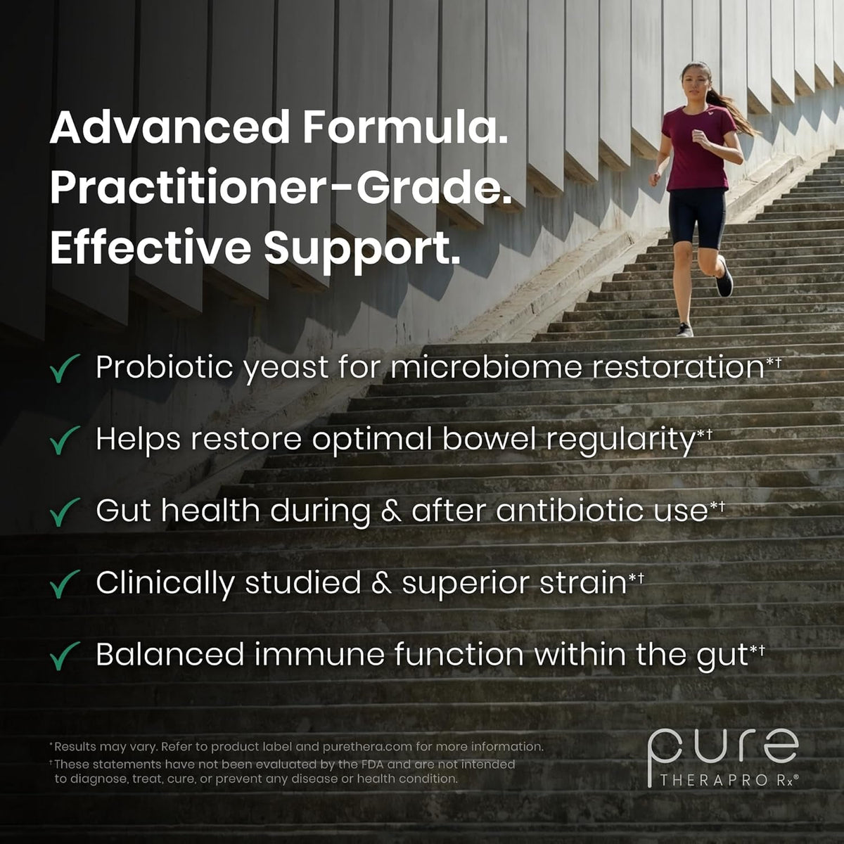 Saccharomyces Boulardii Probiotics 10 Billion CFU Made in USA | No Fillers Patented Strain: Lynside CNCM I-3799 Probiotics for Men and Women | Pure Therapro Rx, Pharma Grade 120 Count