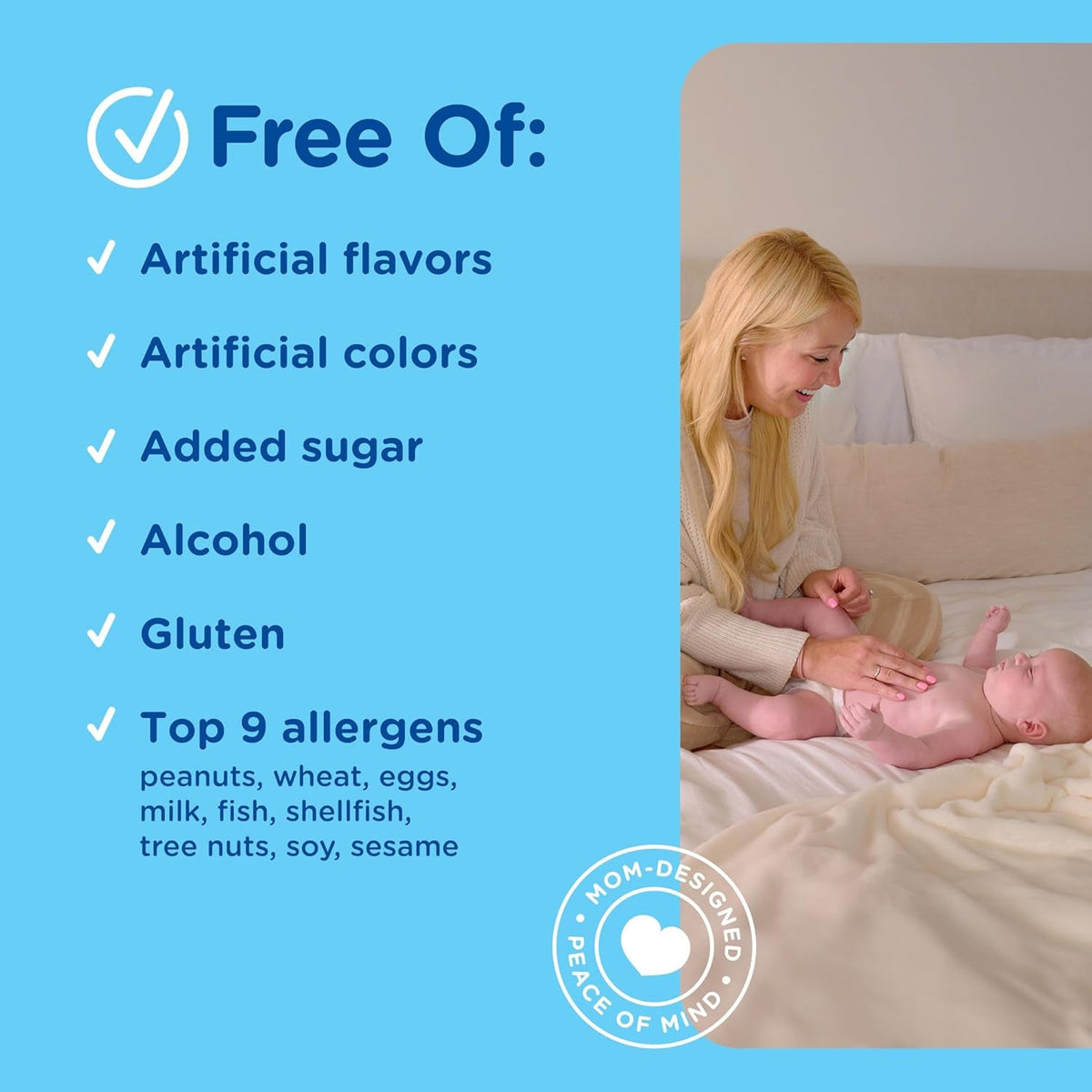 Mommy'S Bliss Baby Probiotics + Vitamin D Drops, Supports Digestive Health & Immune Function*, 400IU Vitamin D , Supports Bone Development*, Newborns+, Flavorless, 0.34 Fl Oz (30 Servings)