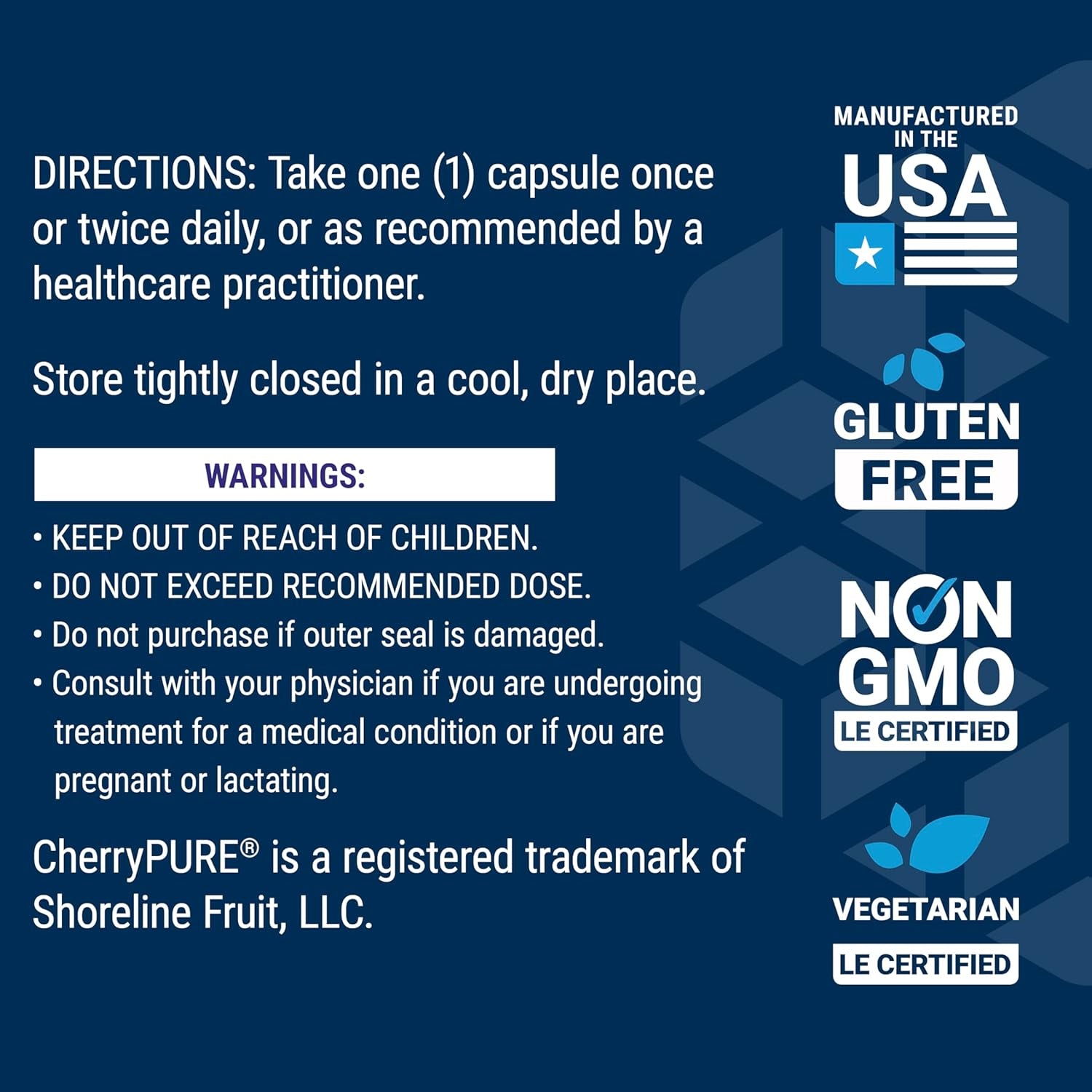 Life Extension Tart Cherry with Cherrypure®, Anthocyanins, Oxidative Stress, Muscle Recovery, Exercise Support, Muscle Comfort, Vegetarian, Gluten-Free, Non-Gmo, 60 Capsules