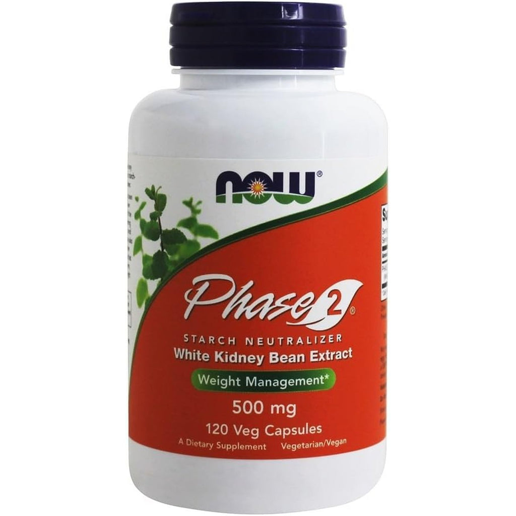 NOW Foods, Phase 2 Starch Neutralizer, 500 Mg, 120 Veg Capsules